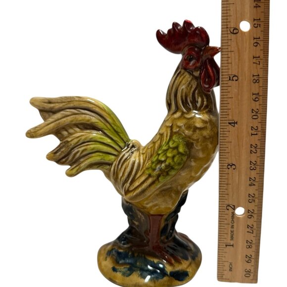 Vintage Norcrest Rooster & Hen Ceramic Figurines Hand-Painted Made In Japan READ - Picture 14 of 14